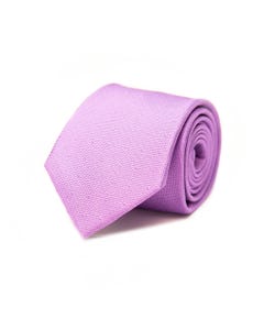 Plain silk tie