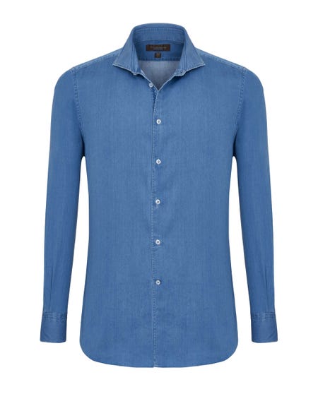 Camicia trendy light blue, regular francese_0