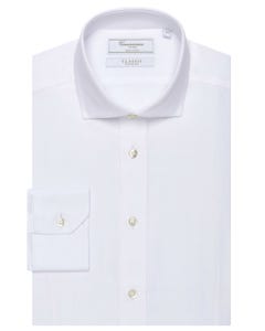 Camicia classic bianca, fitted new french francese_0
