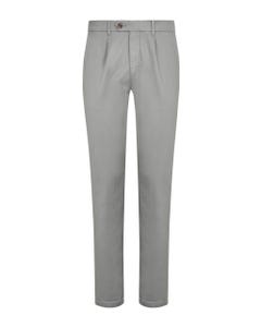 Chinos trousers with pleats grey_0